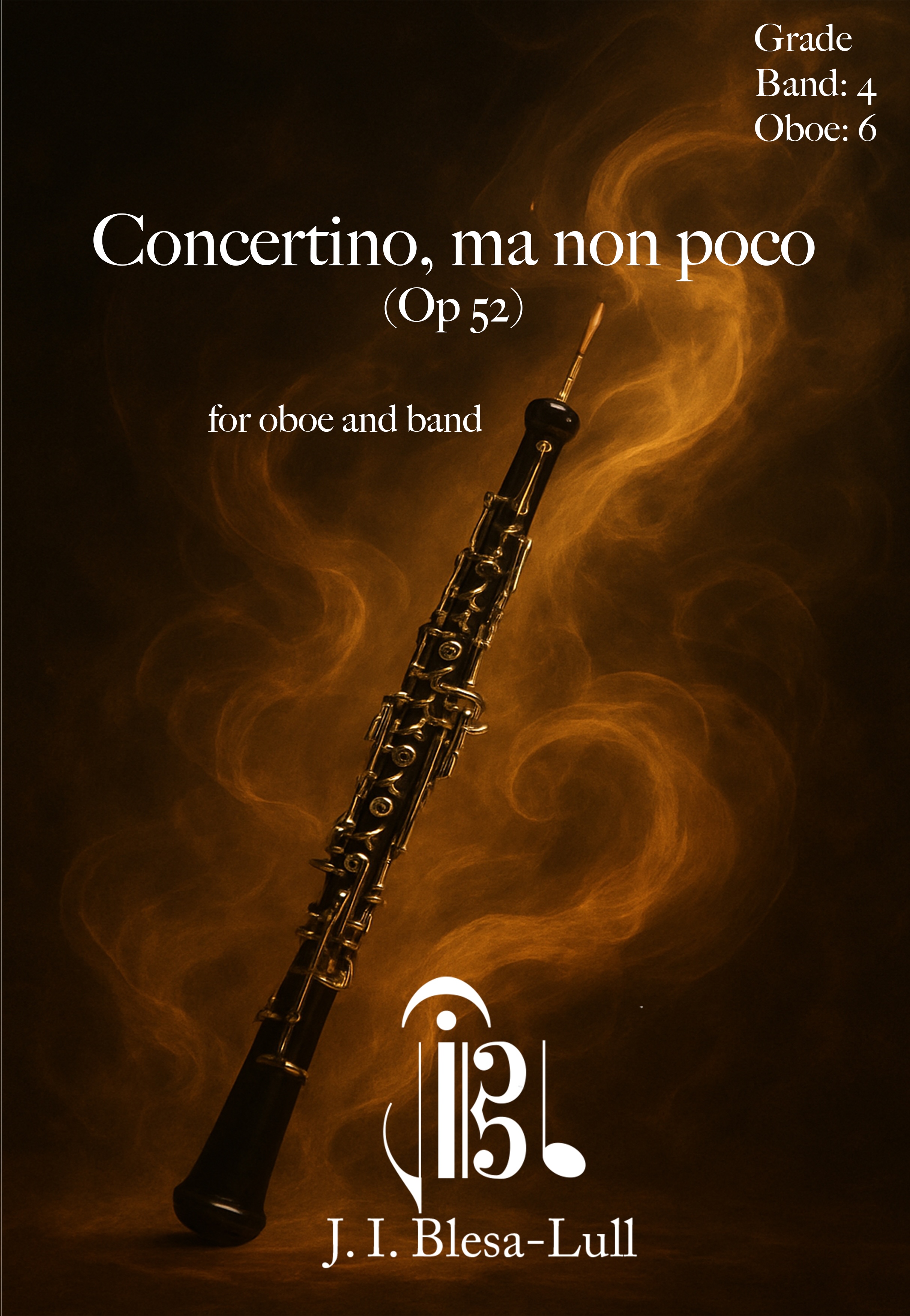 Portada de la obra concertino, ma non poco