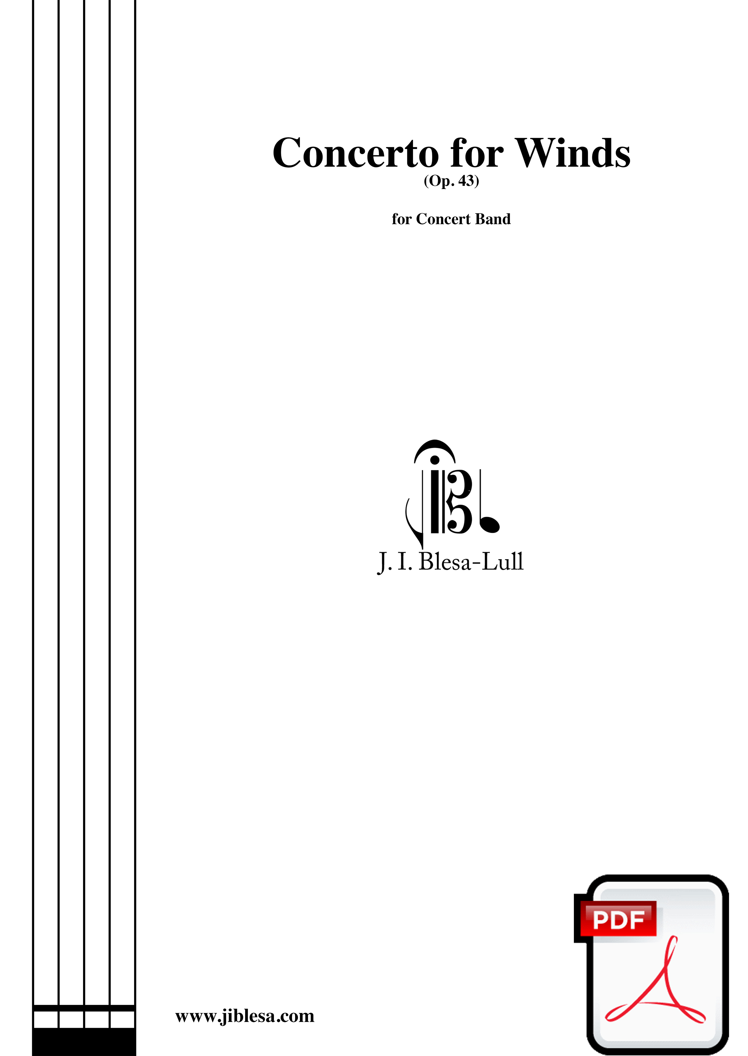 Portada de la obra Concerto for Winds
